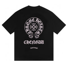 CH Patterned Cotton T-shirt