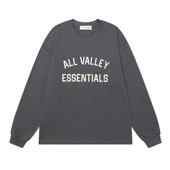 Print Letter Long-Sleeve T-Shirt #1930