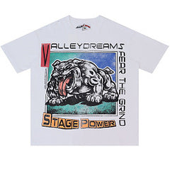 Big Dog Pattern T-shirt #V2921