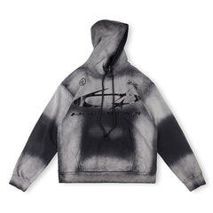 Studios Grey Vintage Logo Washed Hoodie