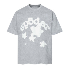 Letter Star T-shirt #S T021 Black