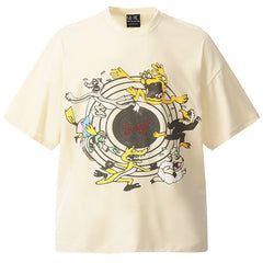 "KEEP FASHINON" letter print T-Shirts