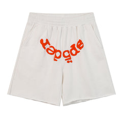 Letter Pattern Shorts #S232 Black
