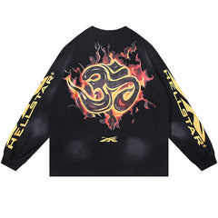 Studios Skeleton Print Long Sleeve Tee