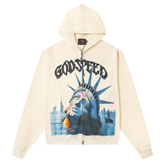 Sunken-Liberty-Zip Hoodie