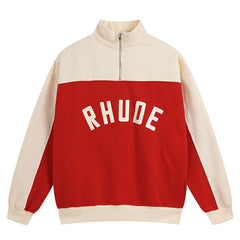 Contrast Varsity cotton sweatshirt