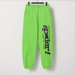 Letter Pattern Rhinestones Pants #S229-2