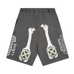Bone Pattern Shorts #SM85