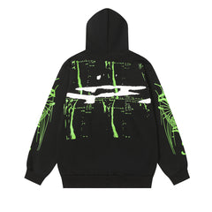 Letter Pattern Hoodie #S225