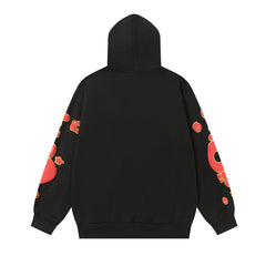 Letter Pattern Hoodie #S226