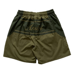 Letter Pattern Silk Shorts