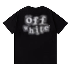 Blur Letter T-shirt