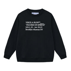 Off White Arrow Pattern Printed Sweatshirts