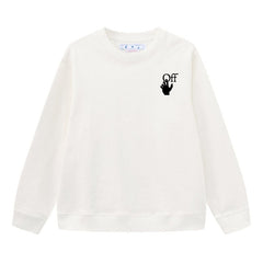 Off White Arrow Pattern Printed Sweatshirts