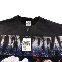 Letter Print Distressed T-shirt