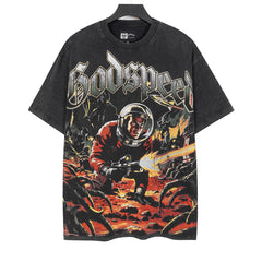 Astronaut War Pattern T-shirt #G6363