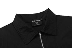 Rhinestone Zip Up Shirt Tee