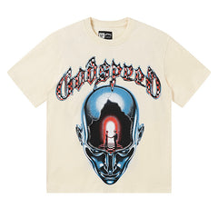 Broken Skull Pattern T-shirt #G1191/G3191
