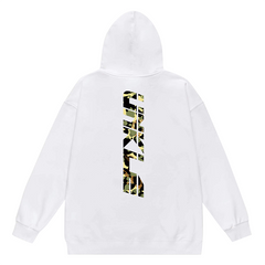 Head Letter Pattern Print Hoodie