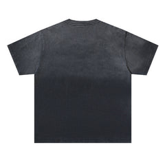 Letter Cheetah Pattern T-shirt