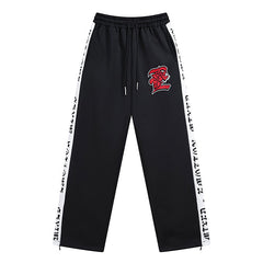 MIXED EMOTION Cupid Embroidery Pattern Pants