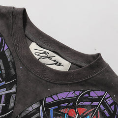 Saint Rhinestone Cropped Tee