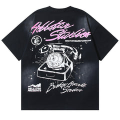 Girls' Telephone Print T-shirt