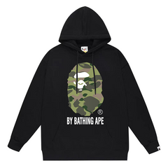 Head Letter Pattern Print Hoodie
