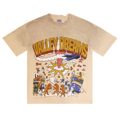 Letter Print Distressed T-shirt